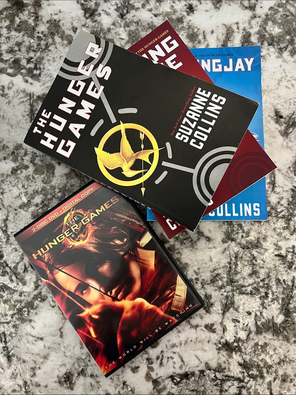 The Hunger Games Trilogy - Black, Red & Blue Covers